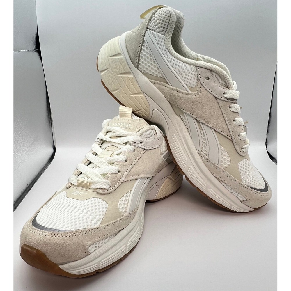 Reebok Chaos Running Shoes Womens 8 Natural Tan Suede Mesh FuelFoam AR30303W-CTT - Picture 2 of 9